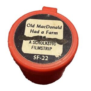 Old MacDonald Had A Farm #511 SF-22 vintage Scholastic classroom film strip